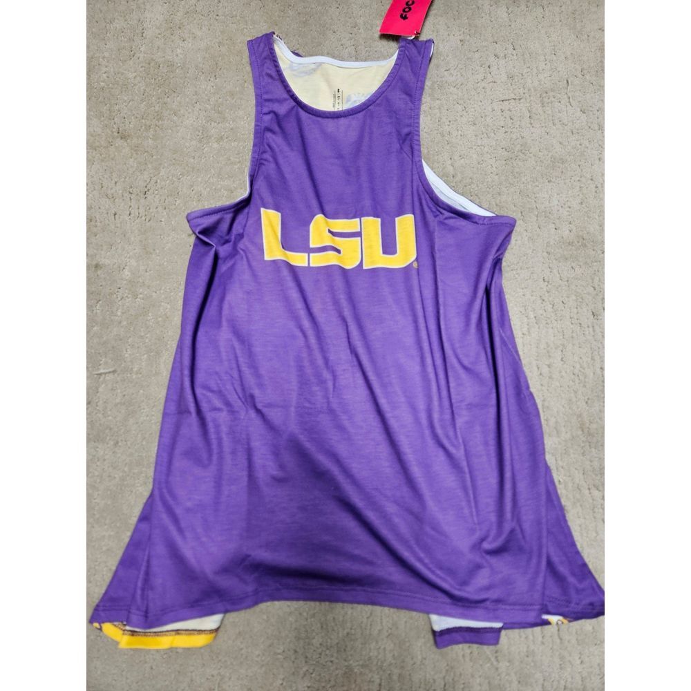 Foco LSU Small Tieback Tank Purple Yellow‎ NWT